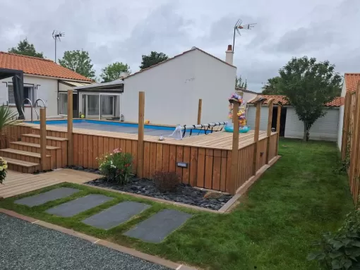 Aménagement extérieur à Challans, Machecoul-Saint-Même, Créa Vert Passion